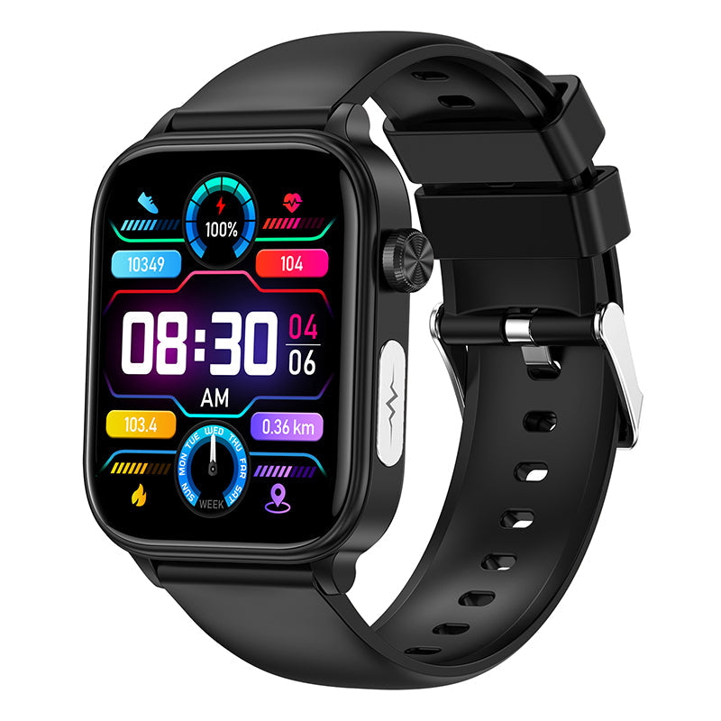 ECG de glucosa en sangre Bearscome Pro 6 Examen microfísico inteligente Monitorización del estrés Smartwatch