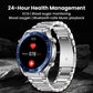 Reloj inteligente BEARSCOME Max 1 con control de la frecuencia cardíaca, glucosa en sangre, ECG/EKG y presión arterial, Bluetooth y conversación 