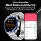 Reloj inteligente BEARSCOME Max 1 con control de la frecuencia cardíaca, glucosa en sangre, ECG/EKG y presión arterial, Bluetooth y conversación 