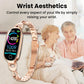 Bearscome Blood Sugar Blood Pressure monitoring Luxury Diamond Design Fashion Smartwatch