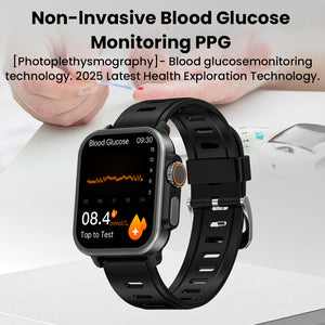 Reloj inteligente BEARSCOME VEE con llamadas Bluetooth, ECG/EKG, oxígeno en sangre, monitoreo del sueño y música 