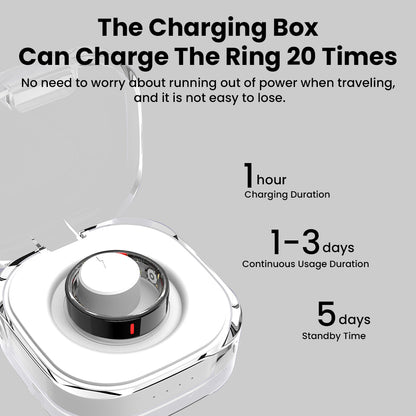 Bearscome R03 Blood Sugar Blood Pressure Blood oxygen HRV Sleep Monitoring Waterproof Smart Ring