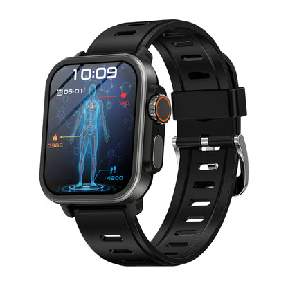 Reloj inteligente BEARSCOME VEE con llamadas Bluetooth, ECG/EKG, oxígeno en sangre, monitoreo del sueño y música 