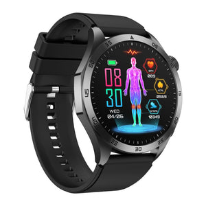 Reloj inteligente Bearscome pro 4 para examen microfísico inteligente, glucosa en sangre, ECG, presión y oxígeno en sangre