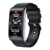 Pulsera inteligente BCBEARSCOME BCE600 con Bluetooth, ECG de 3 derivaciones, HRV, glucosa en sangre, presión arterial, oxígeno en sangre y detección del sueño - Estallido de estrellas negro