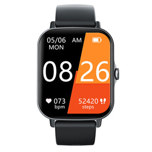 Bearscome BCF107 Azúcar en sangre Presión arterial Ritmo cardíaco Oxígeno en sangre Monitoreo del sueño Llamada Bluetooth Reloj inteligente a prueba de agua