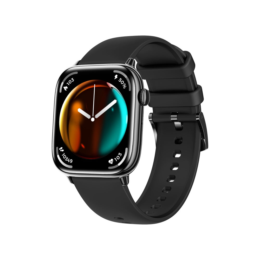 Reloj inteligente Bearscome con pantalla AMOLED de 1,75 pulgadas, control del ritmo cardíaco, oxígeno en sangre y presión arterial, resistente al agua 