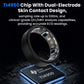 Bearscome V8 High-end Flagship Blood Glucose ECG/EKG Blood Pressure Monitoring AI Health Analysis Smart Ring