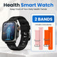 Reloj inteligente BEARSCOME VEE con llamadas Bluetooth, ECG/EKG, oxígeno en sangre, monitoreo del sueño y música 