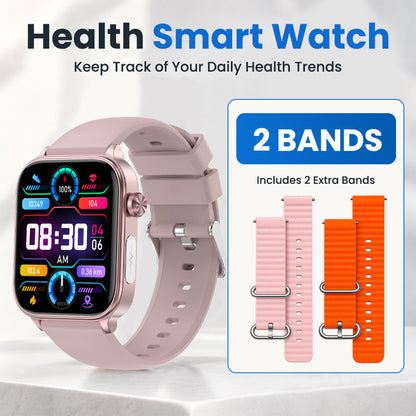 ECG de glucosa en sangre Bearscome Pro 6 Examen microfísico inteligente Monitorización del estrés Smartwatch 