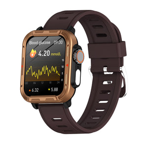 Reloj inteligente deportivo resistente BEARSCOME VEE PRO para monitorización de la composición corporal, ECG, azúcar en sangre, presión arterial y frecuencia cardíaca 