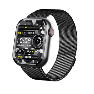 BEARSCOME 2024 Reloj inteligente deportivo con Bluetooth, control de la presión arterial y frecuencia cardíaca