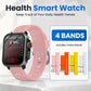 Reloj inteligente BEARSCOME VEE con llamadas Bluetooth, ECG/EKG, oxígeno en sangre, monitoreo del sueño y música 