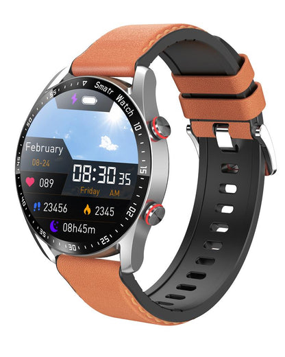 Reloj inteligente con Bluetooth y monitorización del sueño, presión arterial, oxígeno en sangre y ECG+PPG de Bearscome 