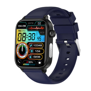 ECG de glucosa en sangre Bearscome Pro 6 Examen microfísico inteligente Monitorización del estrés Smartwatch