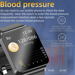 Bearscome ECG+PPG Blood Sugar Monitoring Health Smart Sports Watch