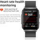 Reloj deportivo inteligente Bearscome HD ECG/EKG con control de glucosa en sangre para hombre y mujer