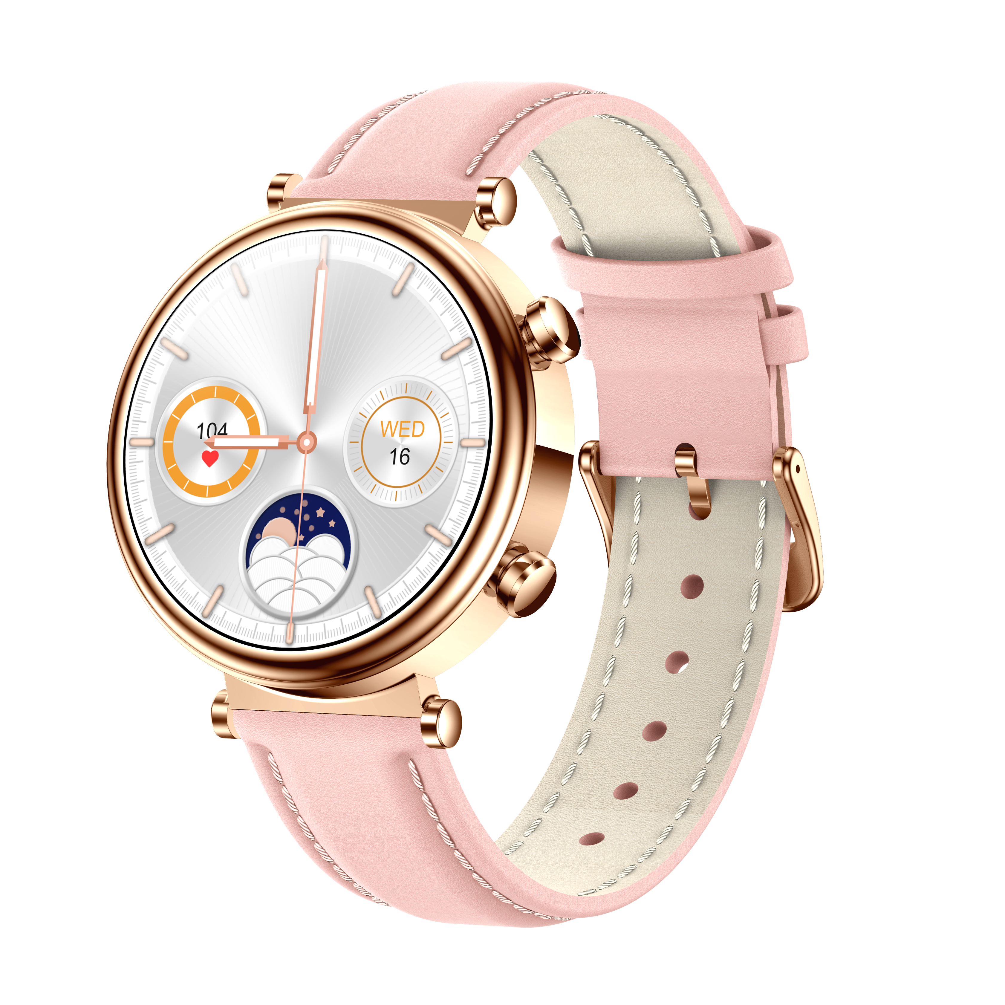 Reloj inteligente Bearscome 2024 Watch 4 Pro para mujer, con monitor de glucosa en sangre, lípidos, presión arterial y oxígeno en sangre 