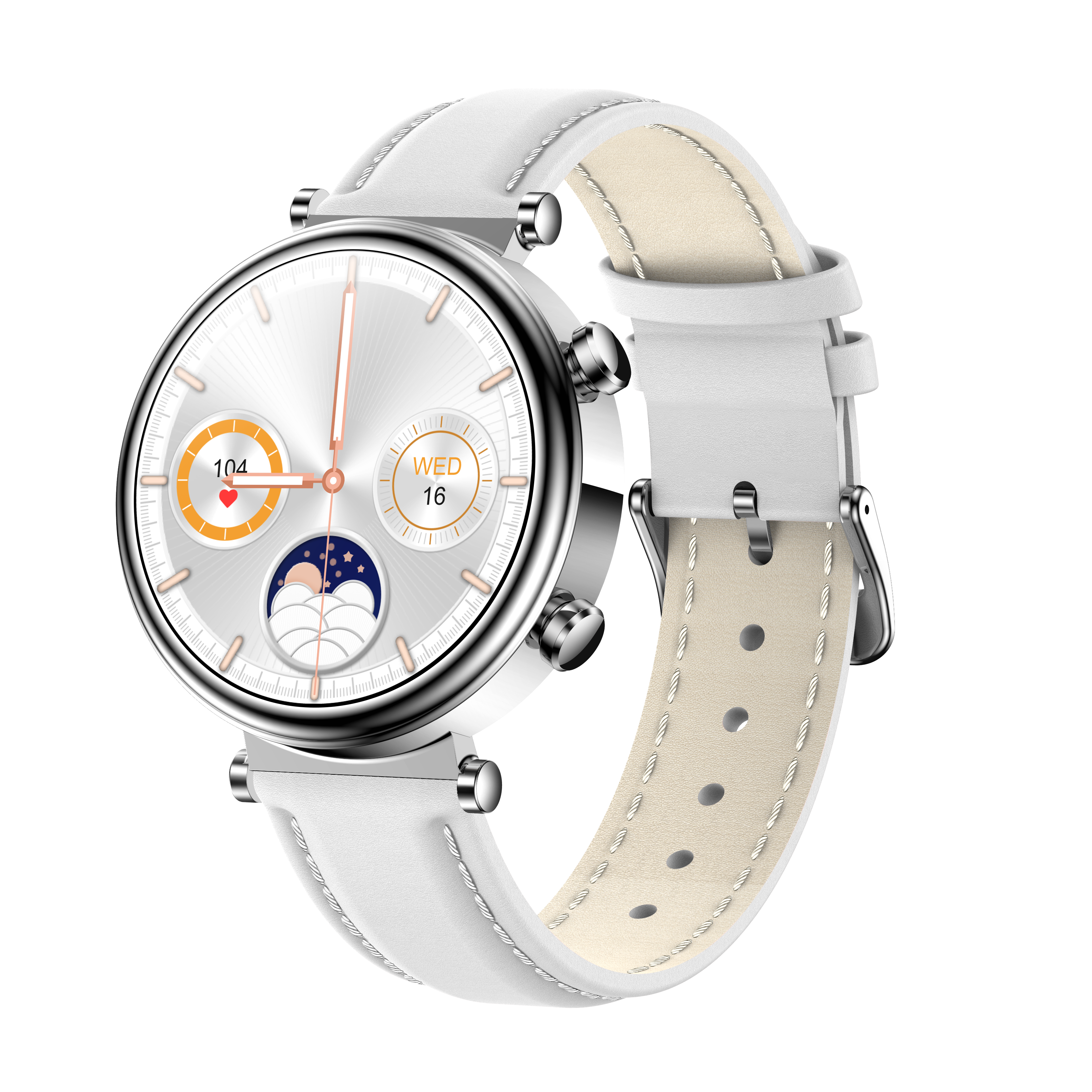 Reloj inteligente Bearscome 2024 Watch 4 Pro para mujer, con monitor de glucosa en sangre, lípidos, presión arterial y oxígeno en sangre 