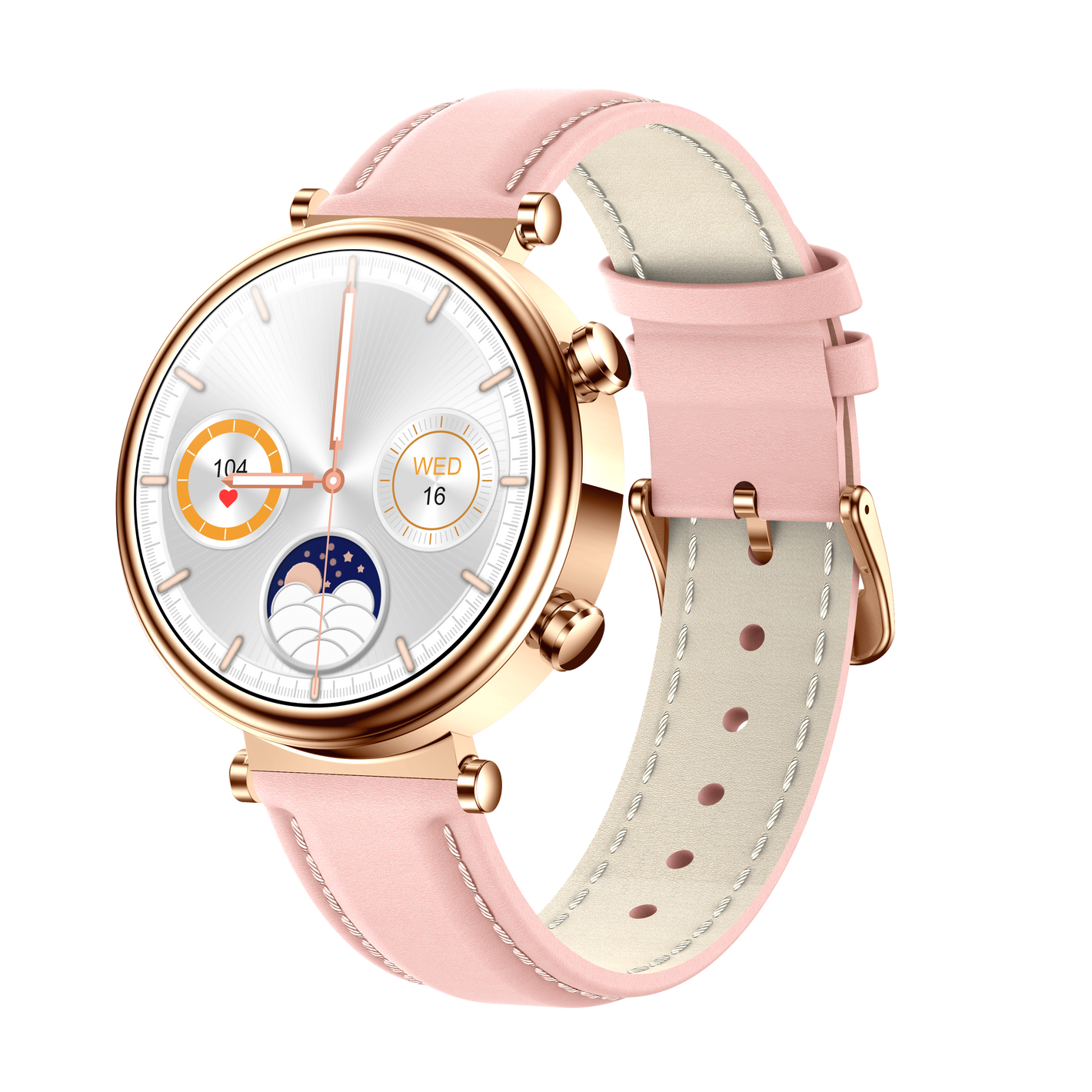 Reloj inteligente Bearscome 2024 Watch 4 Pro para mujer, con monitor de glucosa en sangre, lípidos, presión arterial y oxígeno en sangre 