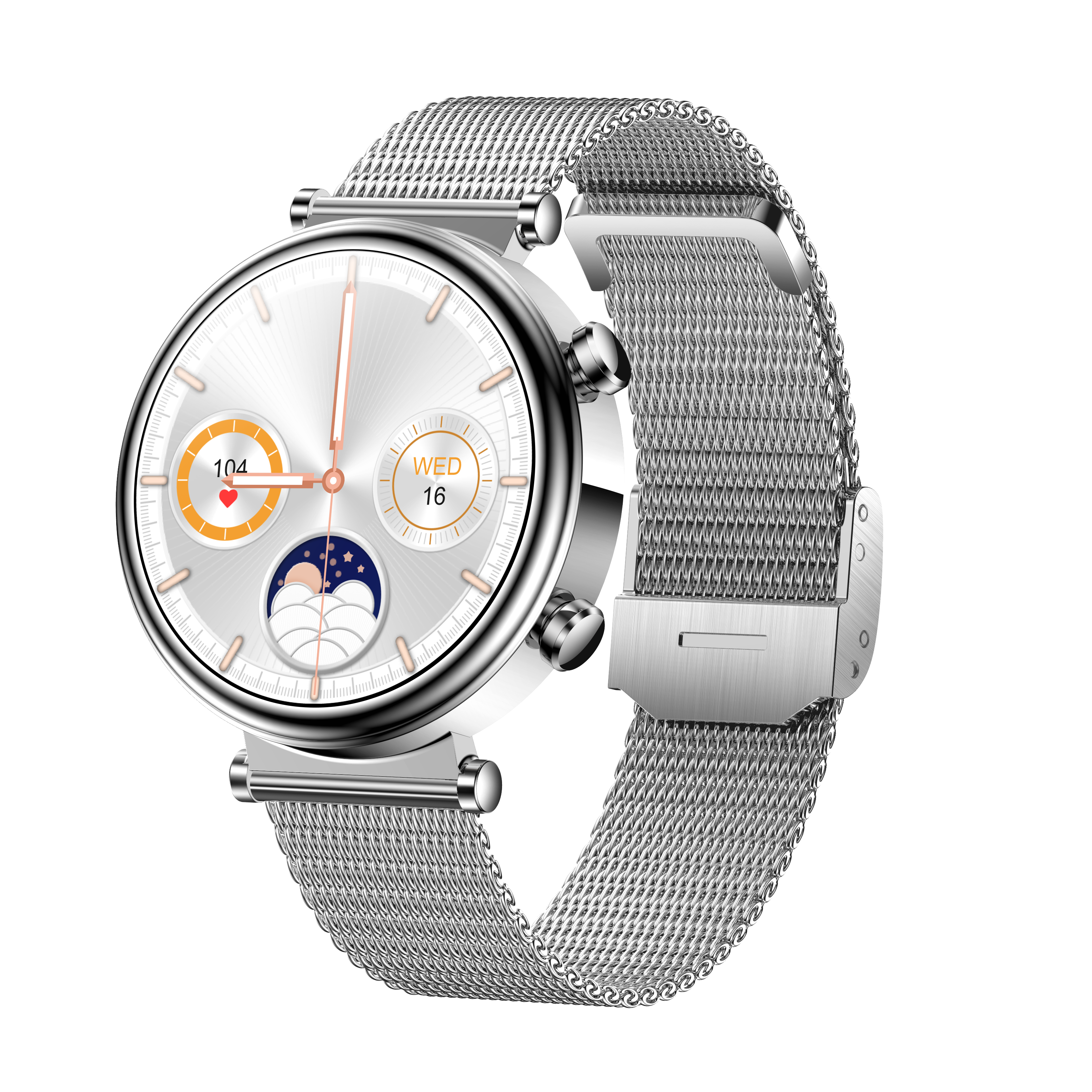 Reloj inteligente Bearscome 2024 Watch 4 Pro para mujer, con monitor de glucosa en sangre, lípidos, presión arterial y oxígeno en sangre 