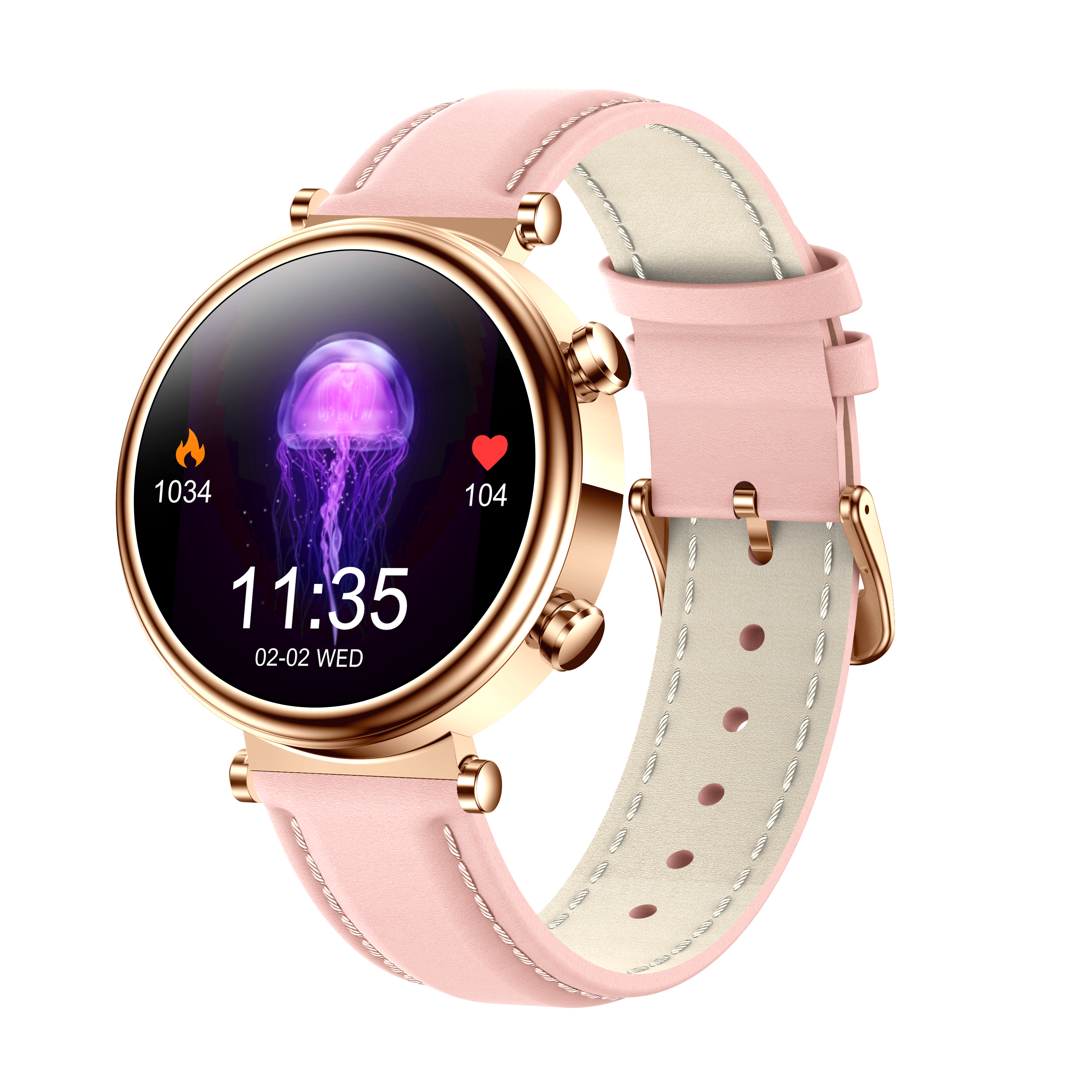 Reloj inteligente Bearscome 2024 Watch 4 Pro para mujer, con monitor de glucosa en sangre, lípidos, presión arterial y oxígeno en sangre 