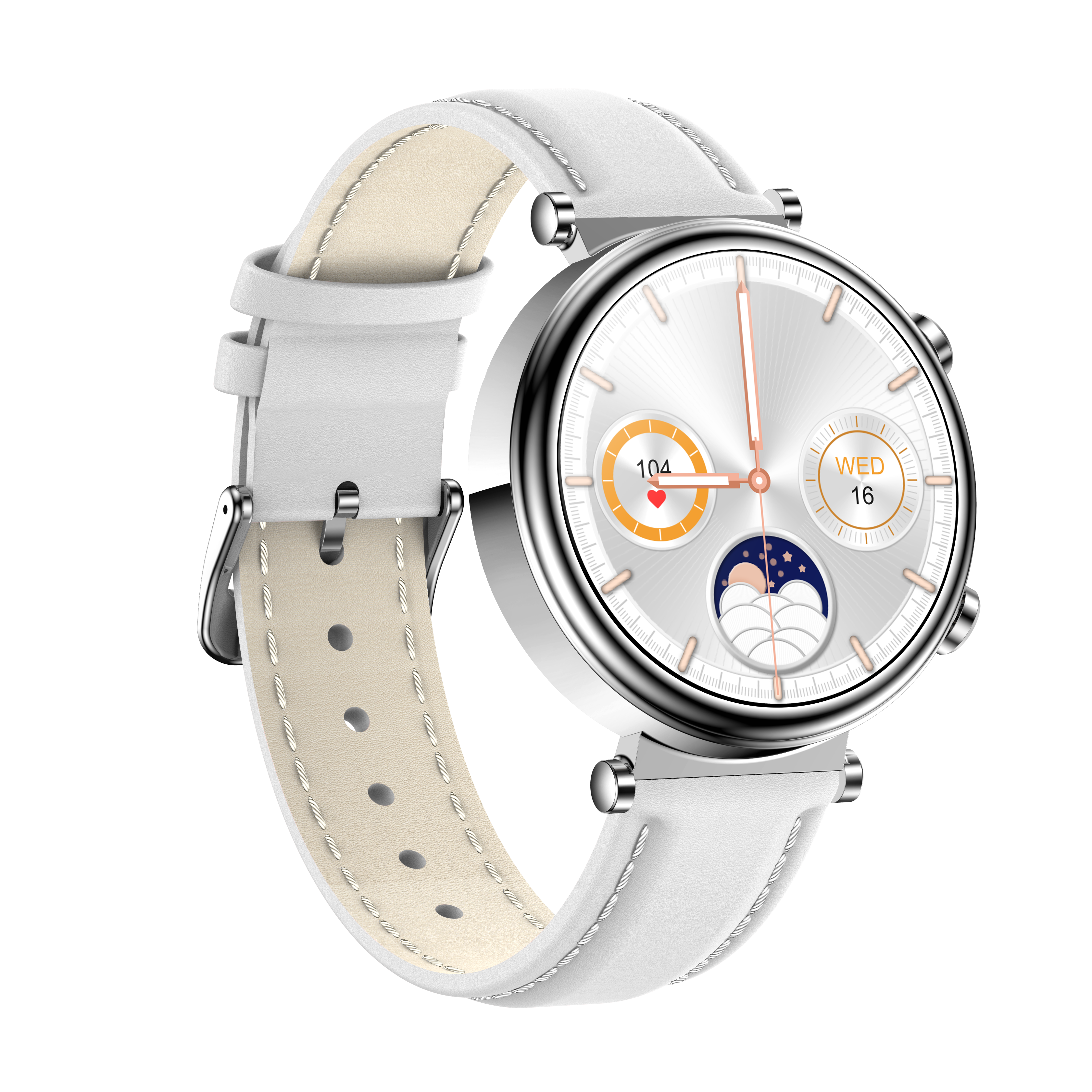 Reloj inteligente Bearscome 2024 Watch 4 Pro para mujer, con monitor de glucosa en sangre, lípidos, presión arterial y oxígeno en sangre 