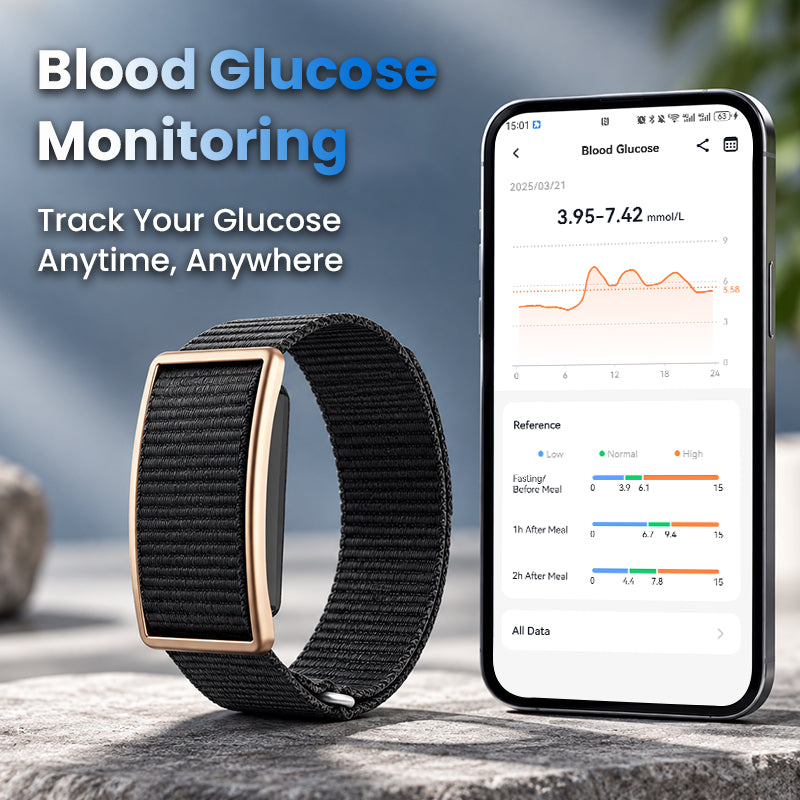 Bearscome blood glucose blood oxygen monitoring Health Tracker Smart Band