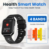 Reloj inteligente deportivo Bearscome CFDA RIG con ECG, monitorización del sueño, oxígeno en sangre y salud  - RIG+ 4 extra bands