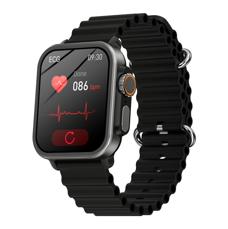 Reloj inteligente BEARSCOME VEE con llamadas Bluetooth, ECG/EKG, oxígeno en sangre, monitoreo del sueño y música 