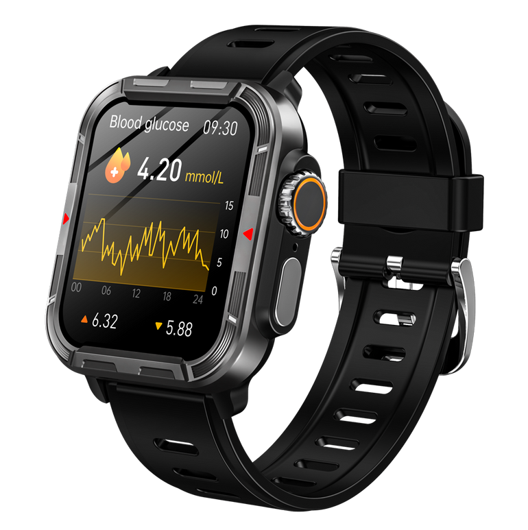 Reloj inteligente BEARSCOME VEE con llamadas Bluetooth, ECG/EKG, oxígeno en sangre, monitoreo del sueño y música 