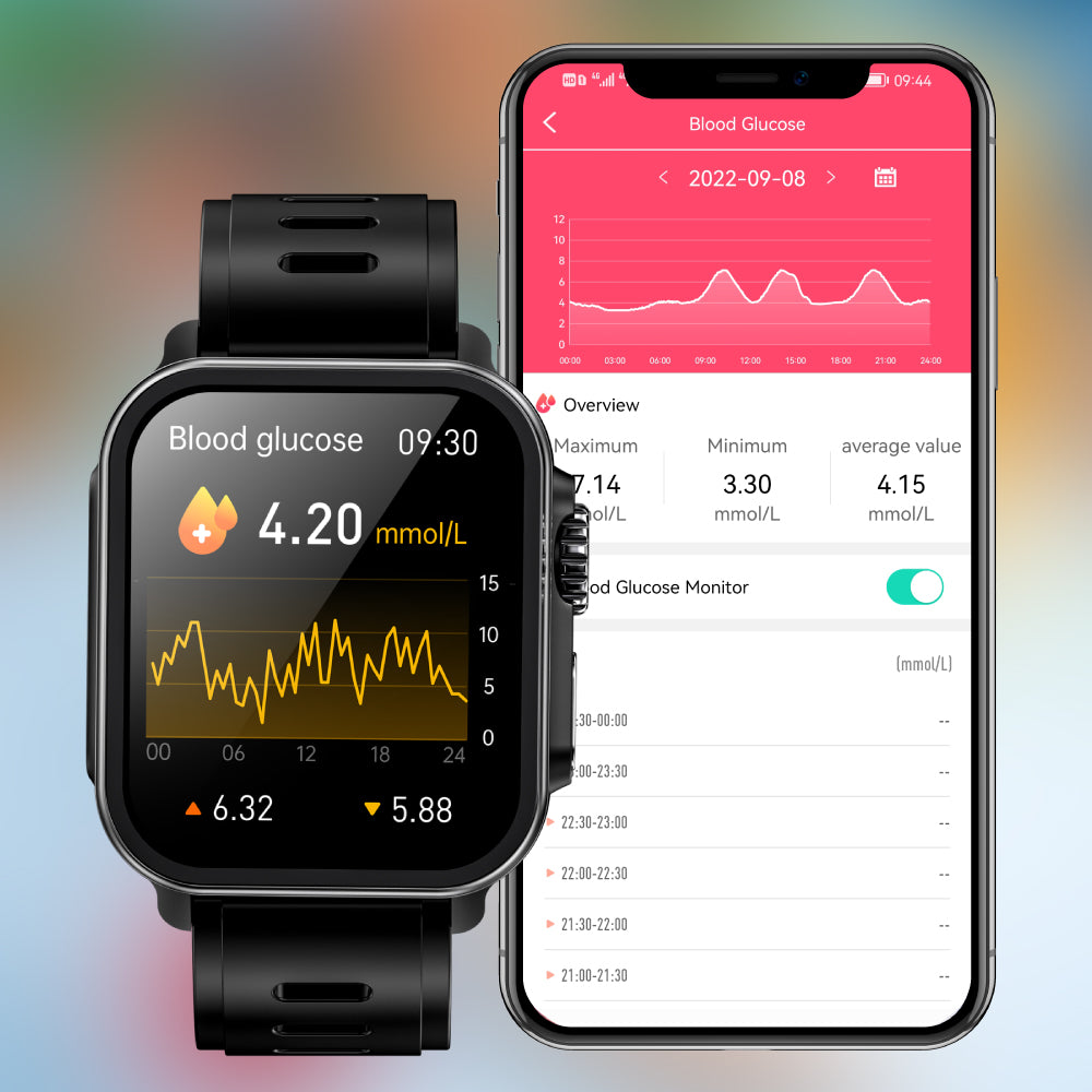 Reloj inteligente BEARSCOME VEE con llamadas Bluetooth, ECG/EKG, oxígeno en sangre, monitoreo del sueño y música 