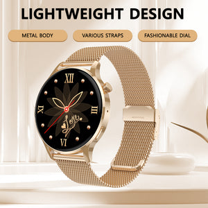 Reloj inteligente BEARSCOME Watch 3 Pro Pantalla de alta definición para monitoreo de azúcar en sangre, presión arterial, frecuencia cardíaca y NFC