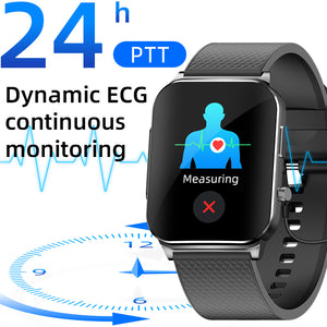 Reloj deportivo inteligente Bearscome HD ECG/EKG con control de glucosa en sangre para hombre y mujer