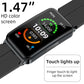 Reloj inteligente BEARSCOME BCEP01 con monitorización de ECG y frecuencia cardíaca, SpO2/sueño, música, resistente al agua, recepción de mensajes/llamadas, para mujeres 