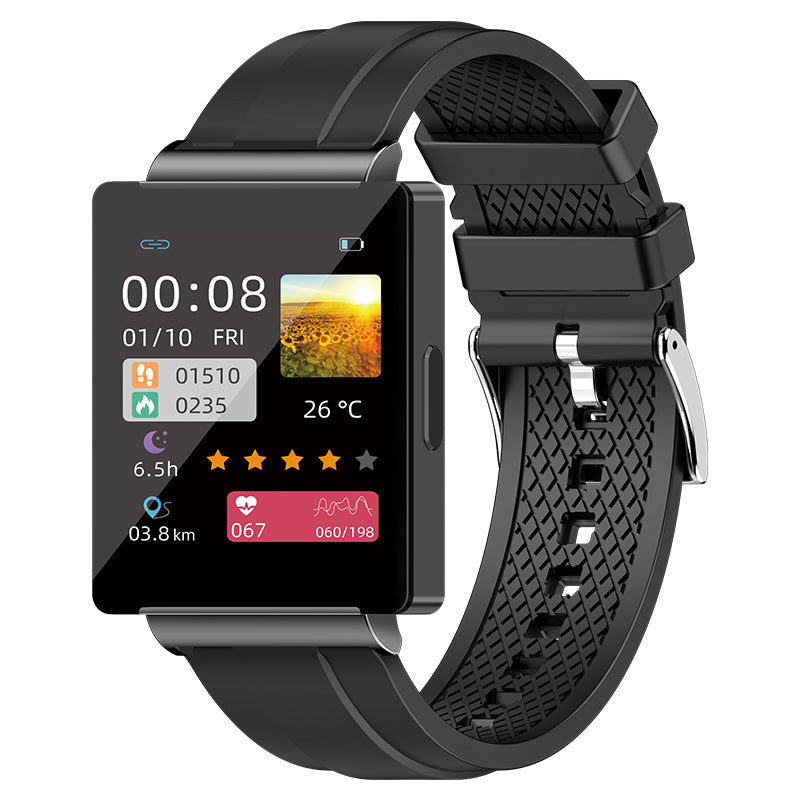 BEARSCOME BCKS01 Smartwatch NFC Glucosa en sangre Frecuencia cardíaca Presión arterial Bluetooth Reloj deportivo inteligente 