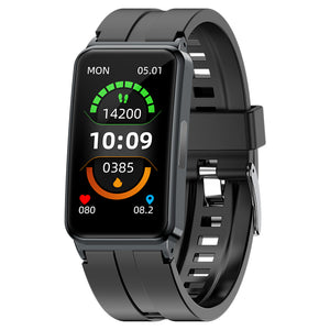 Reloj inteligente BEARSCOME BCEP01 con monitorización de ECG y frecuencia cardíaca, SpO2/sueño, música, resistente al agua, recepción de mensajes/llamadas, para mujeres