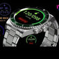 Reloj inteligente casual con llamadas Bluetooth y detección de frecuencia cardíaca y presión arterial de Bearscome para 2024